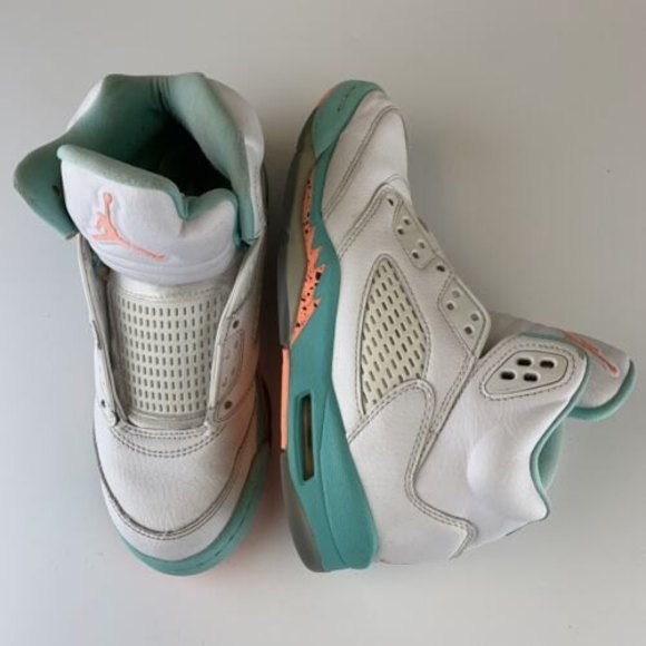 Air Jordan 5 Retro Light Aqua 2018 440892-100 Size 3.5 Women’s Size 5 - Picture 2 of 12
